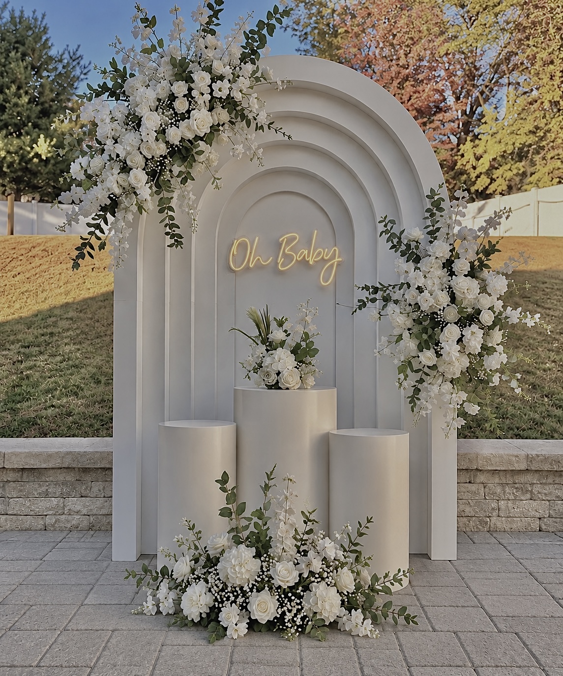 Baby Shower luxury backdrop styling